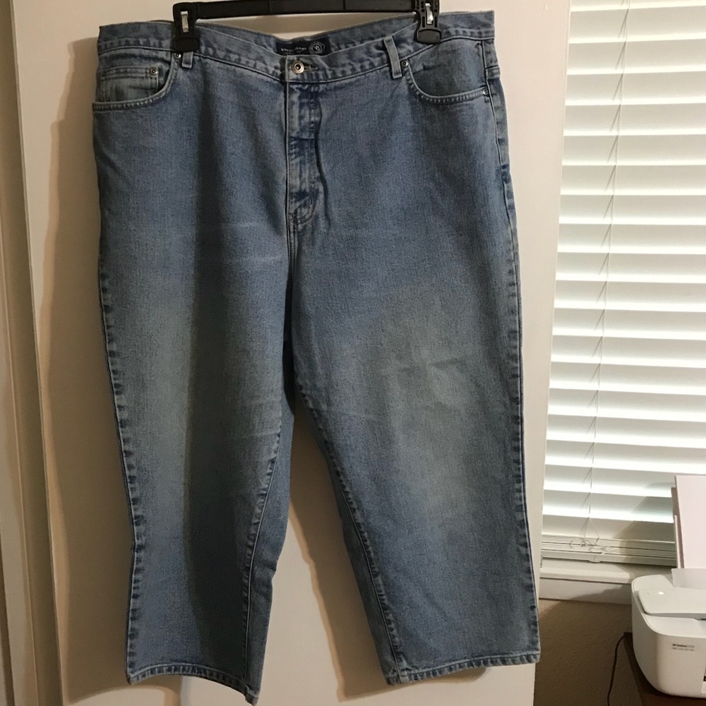 Lane Bryant Cropped Jeans Light Wash 24W